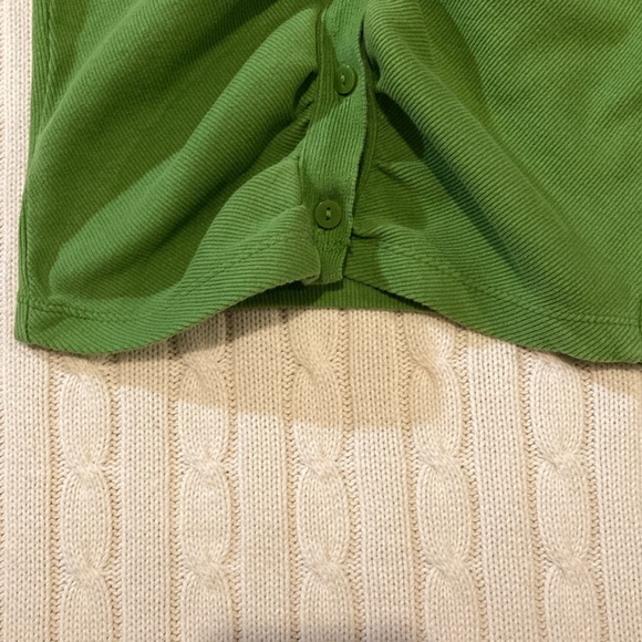 Zara Ribbed Ruched Button-Up ~ Small - Picture 7 of 10